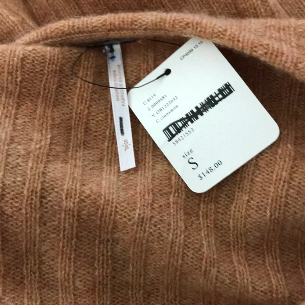 NWT Free People Elias Cashmere Sweater Cinnamon